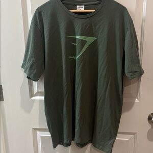 NWOT (never had any) Men’s GymShark olive green tshirt, XXL